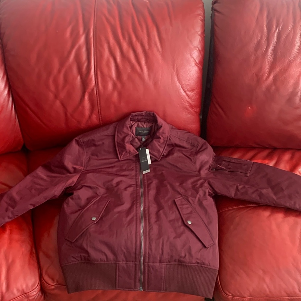 This is a brand new large burgundy, Banana Republic burgundy, blazer